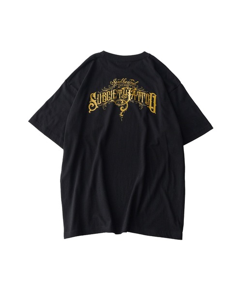 Subciety(サブサエティ)の「Soul bound tee(Tシャツ/カットソー・メンズ・ホワイト/ブラック×ゴールド/ブラック×ホワイト・SMALL/MEDIUM/LARGE/X-LARGE/XX-LARGE)」の7枚目の写真