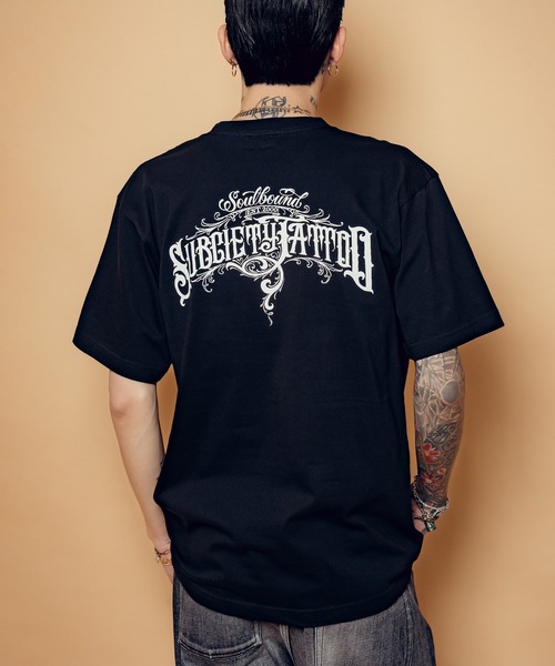 Subciety(サブサエティ)の「Soul bound tee(Tシャツ/カットソー・メンズ・ホワイト/ブラック×ゴールド/ブラック×ホワイト・SMALL/MEDIUM/LARGE/X-LARGE/XX-LARGE)」の11枚目の写真
