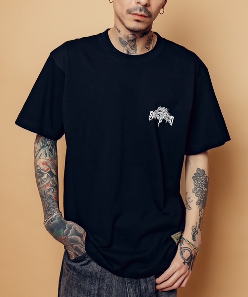 Subciety(サブサエティ)の「Soul bound tee(Tシャツ/カットソー・メンズ・ホワイト/ブラック×ゴールド/ブラック×ホワイト・SMALL/MEDIUM/LARGE/X-LARGE/XX-LARGE)」の12枚目の写真