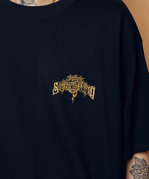 Subciety(サブサエティ)の「Soul bound tee(Tシャツ/カットソー・メンズ・ホワイト/ブラック×ゴールド/ブラック×ホワイト・SMALL/MEDIUM/LARGE/X-LARGE/XX-LARGE)」の17枚目の写真