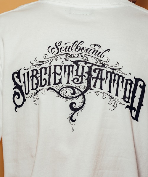 Subciety(サブサエティ)の「Soul bound tee(Tシャツ/カットソー・メンズ・ホワイト/ブラック×ゴールド/ブラック×ホワイト・SMALL/MEDIUM/LARGE/X-LARGE/XX-LARGE)」の15枚目の写真