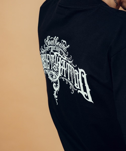 Subciety(サブサエティ)の「Soul bound tee(Tシャツ/カットソー・メンズ・ホワイト/ブラック×ゴールド/ブラック×ホワイト・SMALL/MEDIUM/LARGE/X-LARGE/XX-LARGE)」の16枚目の写真