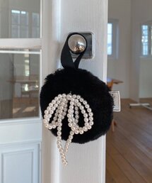 ROLAROLA（ロラロラ）の「PEARL RIBBON ORNAMENT BLACK（インテリア雑貨）」