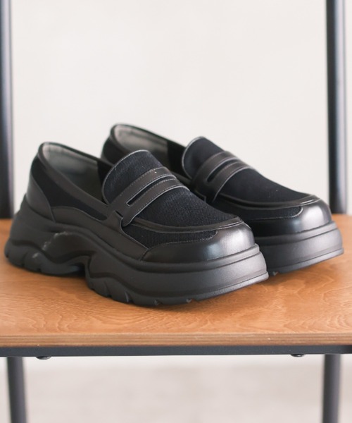 VIVIAN（ヴィヴィアン）の「厚底メッシュスニーカーローファー（ローファー・レディース・ブラウン/ブラック・LL/L/M/S）」の6枚目の写真