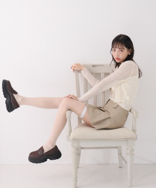 VIVIAN（ヴィヴィアン）の「厚底メッシュスニーカーローファー（ローファー・レディース・ブラウン/ブラック・LL/L/M/S）」の16枚目の写真