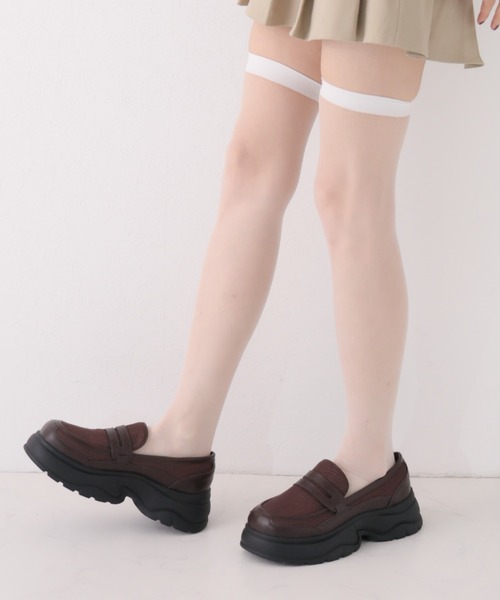 VIVIAN（ヴィヴィアン）の「厚底メッシュスニーカーローファー（ローファー・レディース・ブラウン/ブラック・LL/L/M/S）」の14枚目の写真