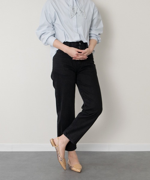 FABIO RUSCONI(ファビオルスコーニ)の「【FABIO RUSCONI】異素材コンビポインテッドバックバンド(F61316)(パンプス・レディース・ブラック系その他/マルチ・39/38/37/36/35)」の12枚目の写真