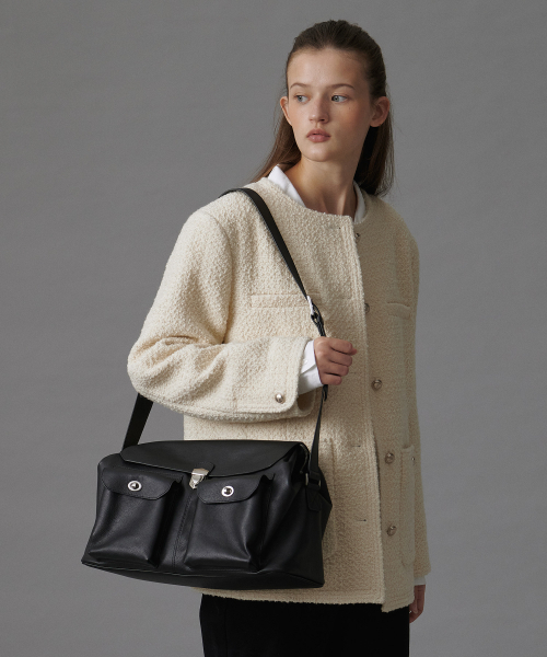 TTUDEMENT(トュードメント)の「FLAP POCKET SATCHEL BAG BLACK(ショルダーバッグ・レディース・その他・FREE)」の10枚目の写真