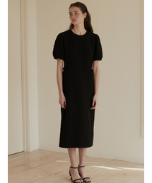 Back point cut out dress - Black