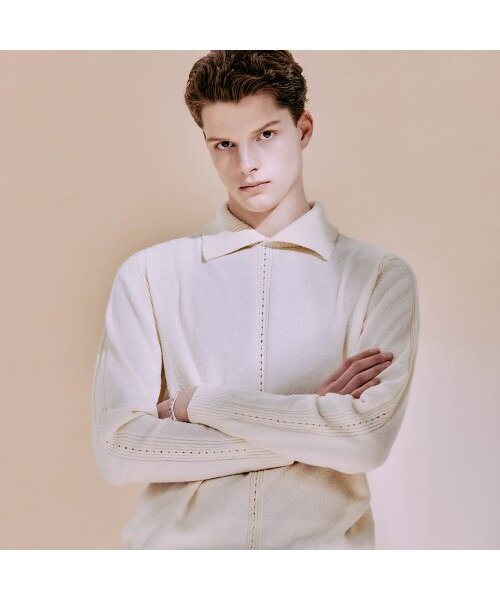 EDWARDMAX(エドワードマックス)の「ブクルサマーコットンカラーニット(ニット/セーター・レディース・その他・L/M/XL)」の6枚目の写真