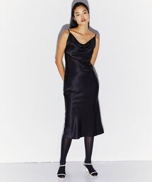 DREYPE COWL DRESS BLACK