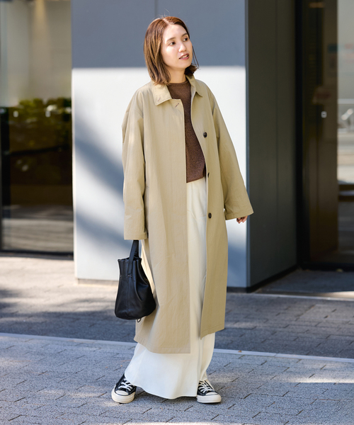 コットンナイロンステンコート（ステンカラーコート）｜FRAMeWORK