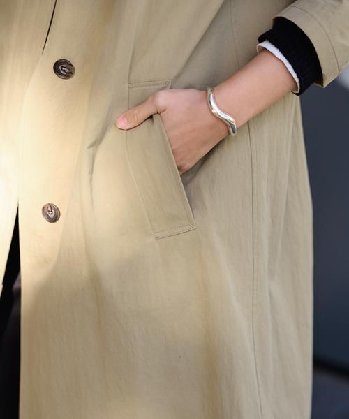 FRAMeWORK（フレームワーク）の「コットンナイロンステンコート（ステンカラーコート・レディース・ブラック系その他/ベージュ・38/36）」の22枚目の写真