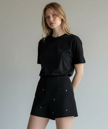 Soft Crystal Winter Fleece Shorts (Black)