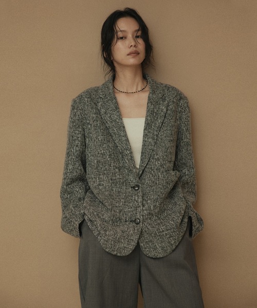 サマーツイードジャケット（テーラードジャケット）｜hellam（へラム