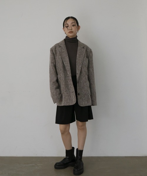 hellam(へラム)の「サマーツイードジャケット(テーラードジャケット・レディース・グレー/ブラウン/ベージュ/ブラック・FREE)」の15枚目の写真