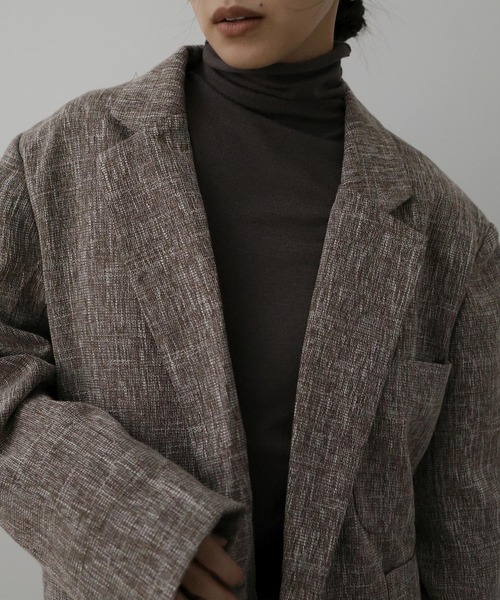 hellam(へラム)の「サマーツイードジャケット(テーラードジャケット・レディース・グレー/ブラウン/ベージュ/ブラック・FREE)」の17枚目の写真