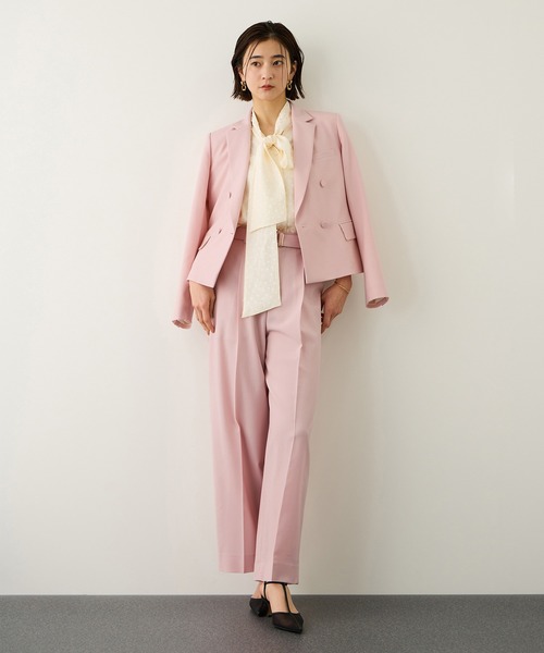 ROPE'（ロペ）の「ノンミュールジングウール テーラードジャケット/セットアップ対応（テーラードジャケット・レディース・ピンク/ライトグレー/ネイビー・38/36）」の10枚目の写真