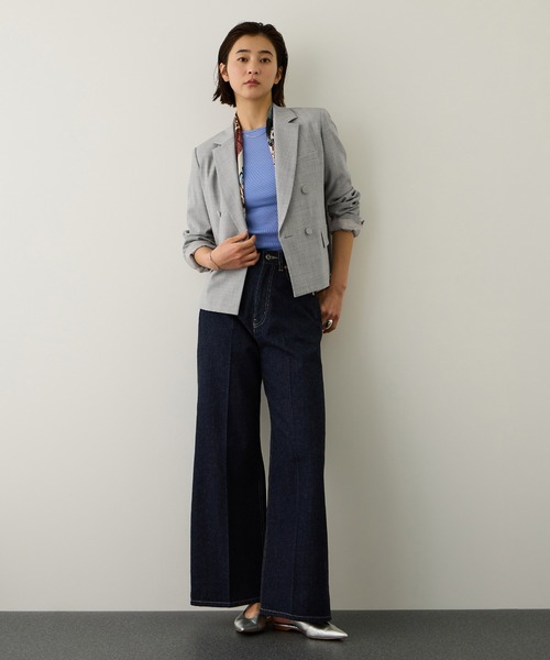 ROPE'（ロペ）の「ノンミュールジングウール テーラードジャケット/セットアップ対応（テーラードジャケット・レディース・ピンク/ライトグレー/ネイビー・38/36）」の13枚目の写真