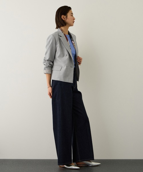 ROPE'（ロペ）の「ノンミュールジングウール テーラードジャケット/セットアップ対応（テーラードジャケット・レディース・ピンク/ライトグレー/ネイビー・38/36）」の14枚目の写真