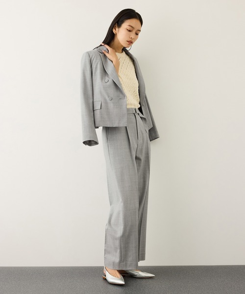 ROPE'（ロペ）の「ノンミュールジングウール テーラードジャケット/セットアップ対応（テーラードジャケット・レディース・ピンク/ライトグレー/ネイビー・38/36）」の17枚目の写真