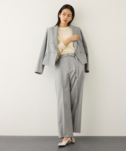 ROPE'（ロペ）の「ノンミュールジングウール テーラードジャケット/セットアップ対応（テーラードジャケット・レディース・ピンク/ライトグレー/ネイビー・38/36）」の18枚目の写真