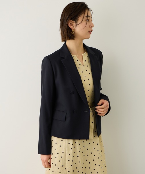 ROPE'（ロペ）の「ノンミュールジングウール テーラードジャケット/セットアップ対応（テーラードジャケット・レディース・ピンク/ライトグレー/ネイビー・38/36）」の21枚目の写真