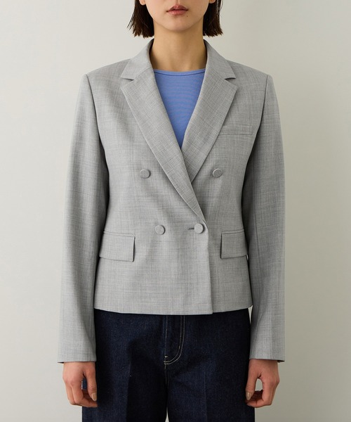 ROPE'（ロペ）の「ノンミュールジングウール テーラードジャケット/セットアップ対応（テーラードジャケット・レディース・ピンク/ライトグレー/ネイビー・38/36）」の22枚目の写真