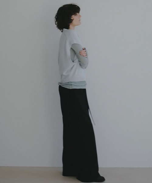 ETRE TOKYO（エトレトウキョウ）の「ウールカシミヤスリーブレスニットプルオーバー（ニット/セーター・レディース・オフホワイト/ブルー/キャメル・FREE）」の11枚目の写真