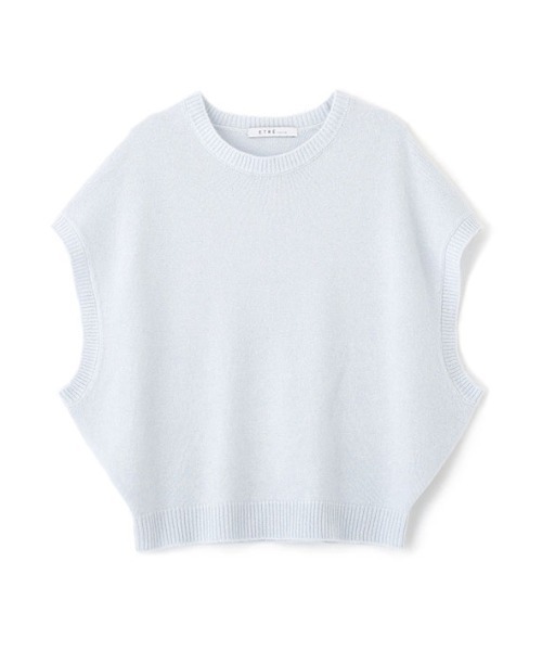 ETRE TOKYO（エトレトウキョウ）の「ウールカシミヤスリーブレスニットプルオーバー（ニット/セーター・レディース・オフホワイト/ブルー/キャメル・FREE）」の18枚目の写真