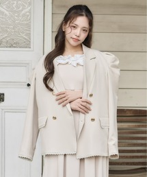 Olu. | パフスリーブレースジャケット(テーラードジャケット)