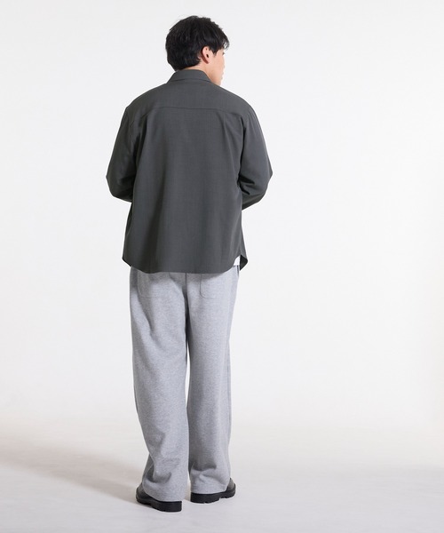 coca（coca）（コカ）の「ヘリンボーンリラックス長袖シャツ（シャツ/ブラウス・メンズ・グレイッシュベージュ/チャコール・L/M/XL）」の5枚目の写真