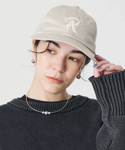 RACAL(ラカル)の「【別注】<RACAL>サテン ベースボールキャップ(キャップ・レディース・ダークブラウン/ナチュラル・FREE)」の6枚目の写真