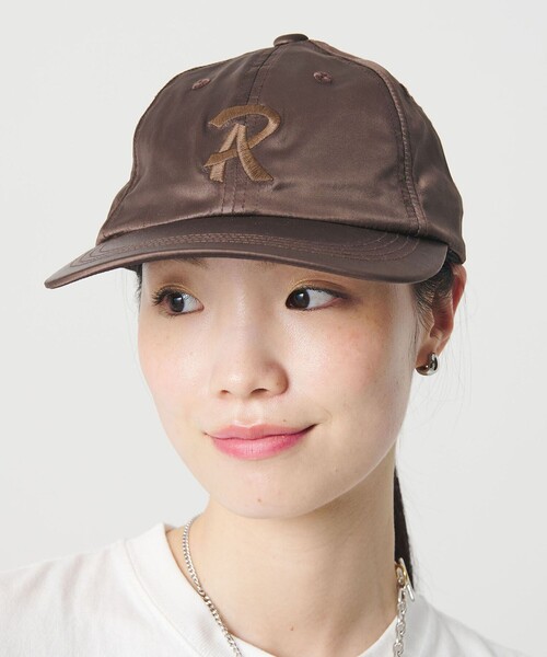 RACAL(ラカル)の「【別注】<RACAL>サテン ベースボールキャップ(キャップ・レディース・ダークブラウン/ナチュラル・FREE)」の8枚目の写真