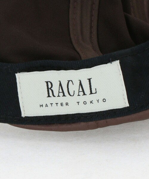 RACAL(ラカル)の「【別注】<RACAL>サテン ベースボールキャップ(キャップ・レディース・ダークブラウン/ナチュラル・FREE)」の3枚目の写真