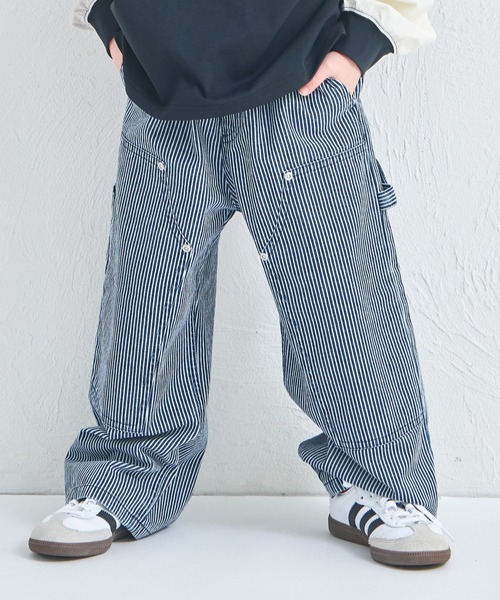 pairmanon（ペアマノン）の「ユニセックス タグ付き ダブルニーデニムパンツ（デニムパンツ・キッズ・ブルー系その他/インディゴブルー/ライトブルー・100/110/120/130/140/150/90）」の3枚目の写真