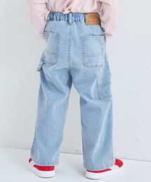 pairmanon（ペアマノン）の「ユニセックス タグ付き ダブルニーデニムパンツ（デニムパンツ）」