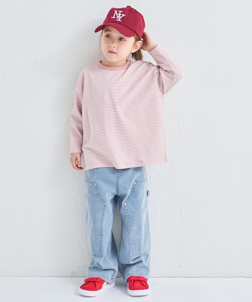 pairmanon（ペアマノン）の「ユニセックス タグ付き ダブルニーデニムパンツ（デニムパンツ・キッズ・ブルー系その他/インディゴブルー/ライトブルー・100/110/120/130/140/150/90）」の6枚目の写真