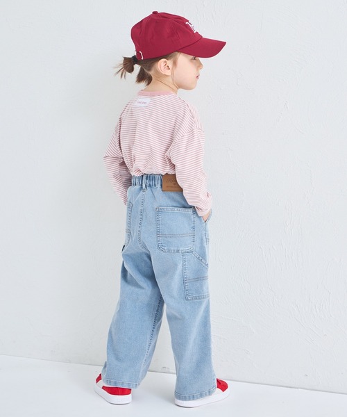 pairmanon（ペアマノン）の「ユニセックス タグ付き ダブルニーデニムパンツ（デニムパンツ・キッズ・ブルー系その他/インディゴブルー/ライトブルー・100/110/120/130/140/150/90）」の7枚目の写真