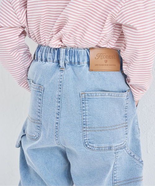 pairmanon（ペアマノン）の「ユニセックス タグ付き ダブルニーデニムパンツ（デニムパンツ・キッズ・ブルー系その他/インディゴブルー/ライトブルー・100/110/120/130/140/150/90）」の13枚目の写真