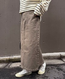 fredy emue | 細ベルト付きタイトスカート(デニムスカート)