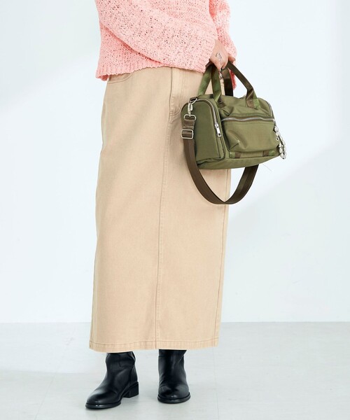 fredy emue（フレディエミュ）の「細ベルト付きタイトスカート（デニムスカート・レディース・グレー/ベージュ・36/38）」の13枚目の写真