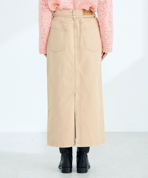 fredy emue（フレディエミュ）の「細ベルト付きタイトスカート（デニムスカート・レディース・グレー/ベージュ・36/38）」の16枚目の写真