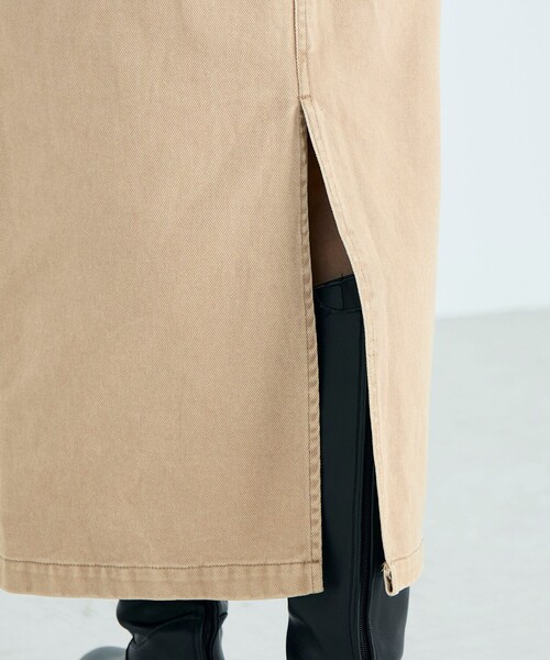 fredy emue（フレディエミュ）の「細ベルト付きタイトスカート（デニムスカート・レディース・グレー/ベージュ・36/38）」の18枚目の写真