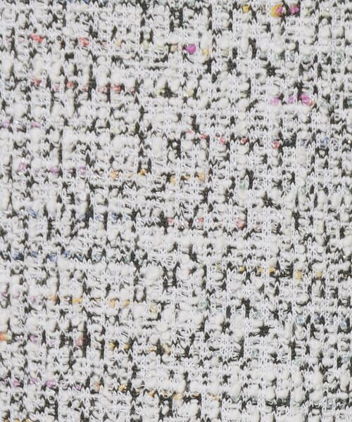 index（インデックス）の「ミックスツィードフレアワンピース【洗える/イージーアイロン/ストレッチ】《S～3L》（ワンピース・レディース・ブラック系3/ホワイト系6/ベージュ系3・44/36/38/40/42）」の7枚目の写真