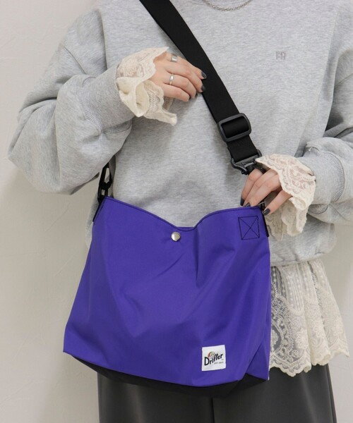fredy emue（フレディエミュ）の「【Drifter/ドリフター】CARRY ALL BAG（ショルダーバッグ・レディース・パープル/ライトブルー/ブラック/ブラック系その他2/ブラウン・FREE）」の12枚目の写真