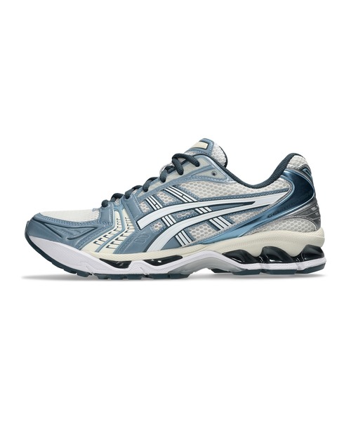 ASICS(アシックス)の「GEL-KAYANO 14 / ゲルカヤノ 14(スニーカー・メンズ・ホワイト×ブルー・27.5/28/25.5/28.5/26.5/26/25/24/23.5/24.5/23/29/27)」の2枚目の写真