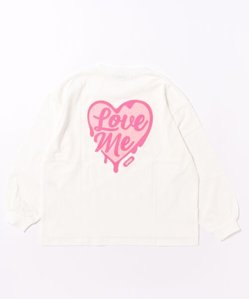 undeny.(アンディニ-)の「undeny/アンディニー Love me L/S Tシャツ(Tシャツ/カットソー・キッズ・サックスブルー/ホワイト・M/L/XL)」の15枚目の写真