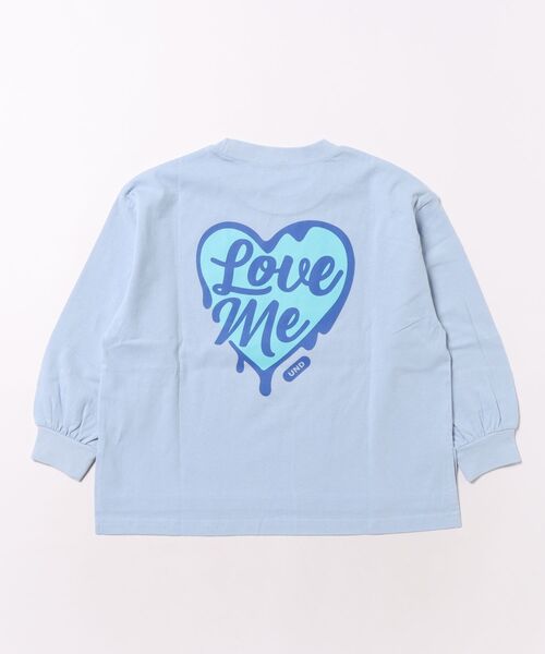 undeny.(アンディニ-)の「undeny/アンディニー Love me L/S Tシャツ(Tシャツ/カットソー・キッズ・サックスブルー/ホワイト・M/L/XL)」の16枚目の写真