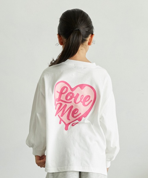 undeny.(アンディニ-)の「undeny/アンディニー Love me L/S Tシャツ(Tシャツ/カットソー・キッズ・サックスブルー/ホワイト・M/L/XL)」の1枚目の写真